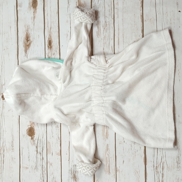 Carter's Just One You White Bear Towel Robe 0-9M - Picture 5 of 5